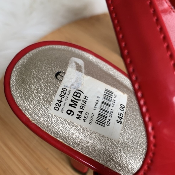 East 5th | Red Mariah Patent Leather Strappy Open Toe Heels NWT 9M - Picture 7 of 17